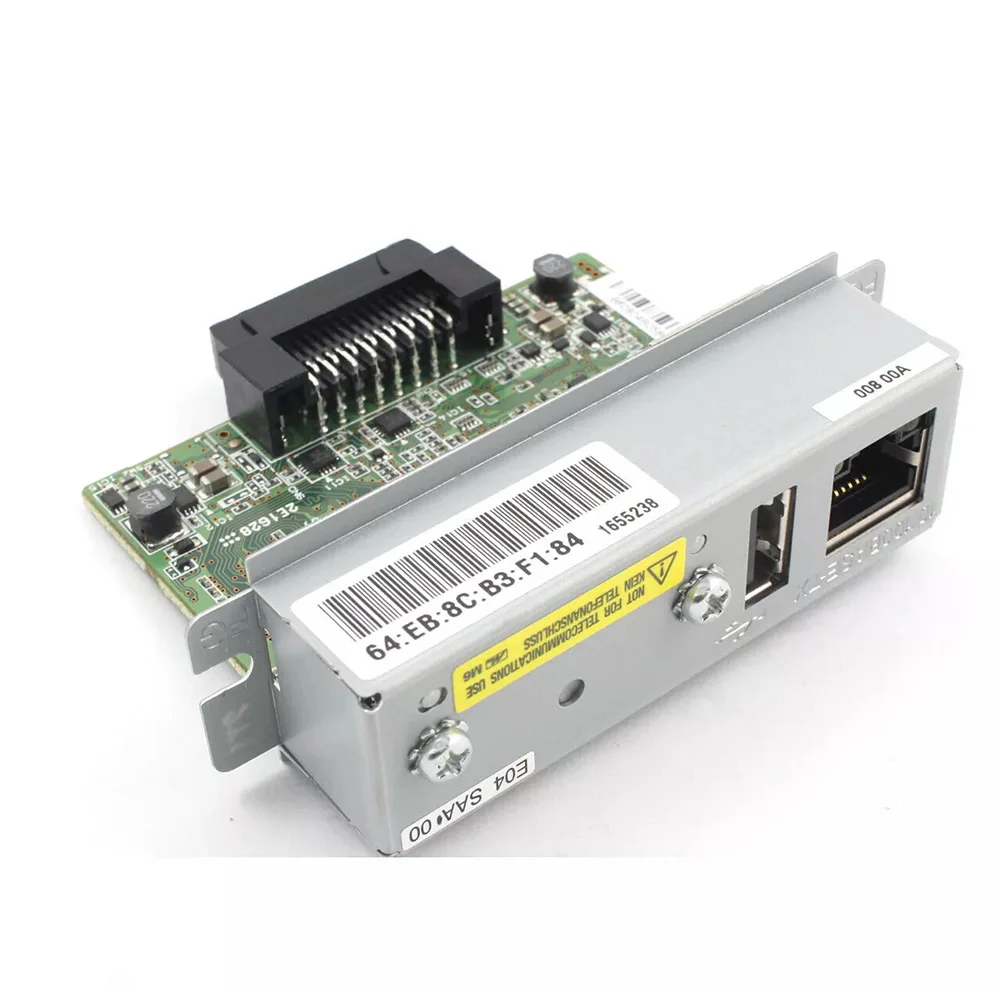 Для модуля интерфейса Ethernet Ep UB E04 для сервера печати C32C 881008   Совместим с TM U220PB T81 U288 T88IV