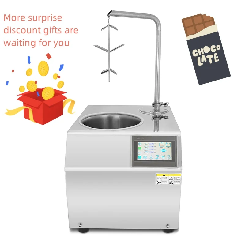 

Mini Chocolate Tempering Machine Dispenser Desktop Chocolate Dispensing Machine Engine Multifunctional Restaurant Packaging 500