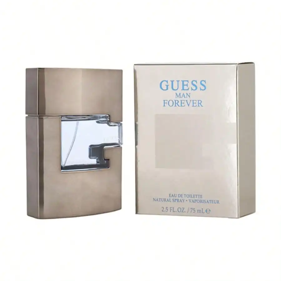 Guess Forever men Eau De Toilette Spray 75ml Spicy Woody Notes Men's Perfume Authentic Original Product Long-Lasting Fragrance