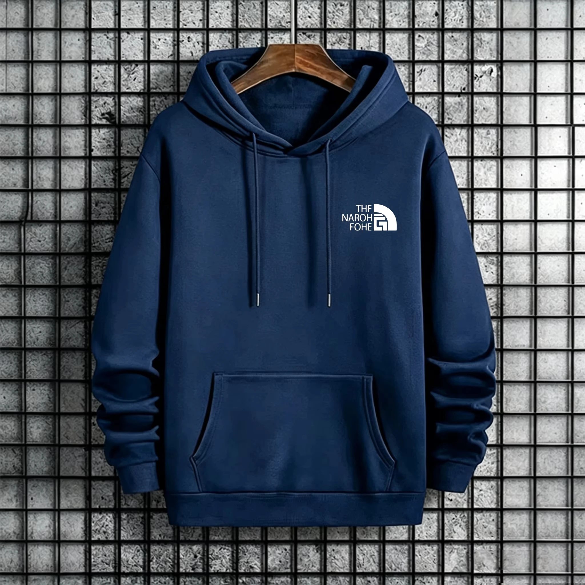 Herren-Hoodie Herbst Winter Hochwertiger Warmer Sweatshirt Männlicher Alltags-Freizeitmode-Pullover Outdoor Gym Fitness Sportlicher Kapuzenmantel – Detail 8