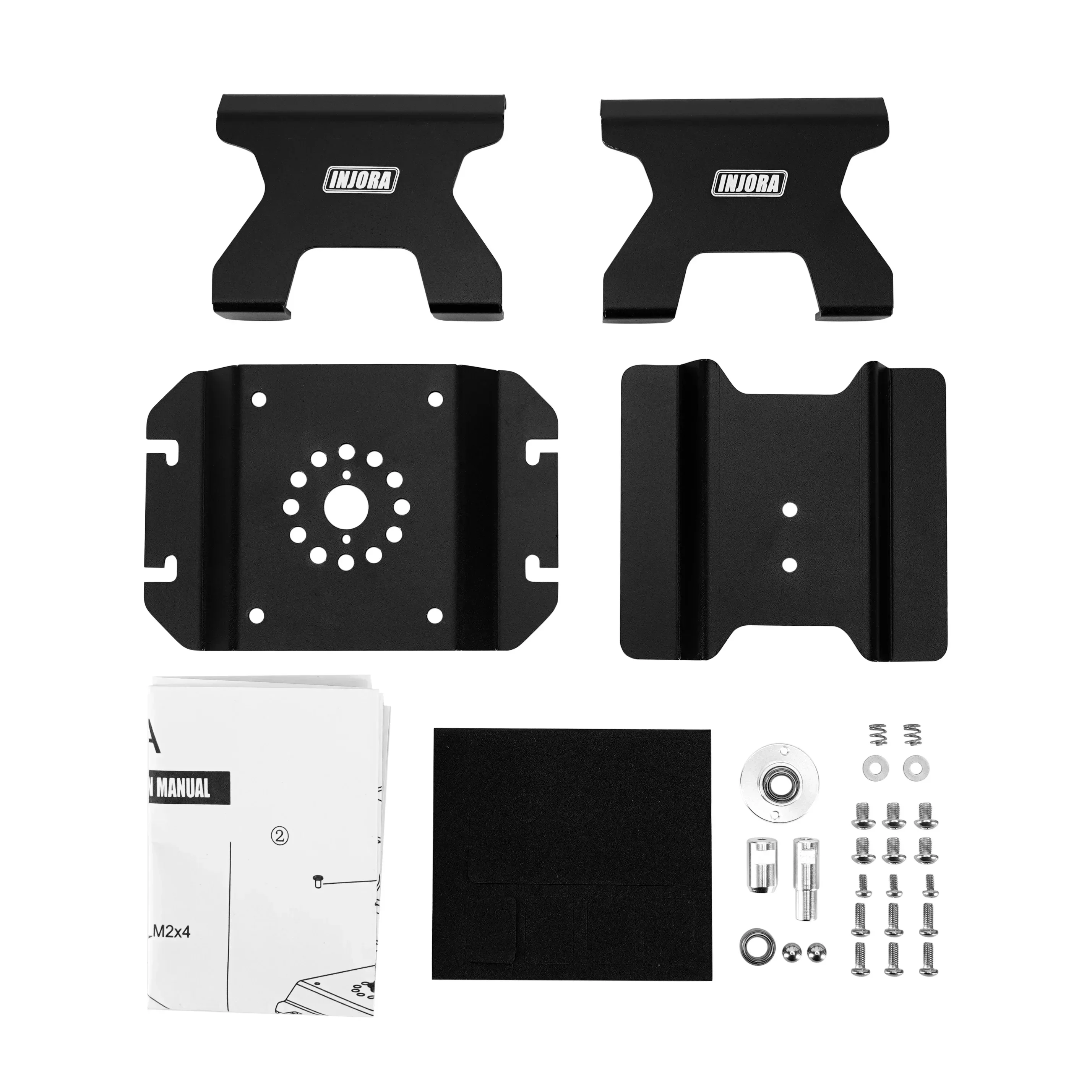 INJORA Aluminum RC Car Stand with Shock Holder for 1/24 1/18 RC Crawler SCX24 TRX4M FCX18 FCX24