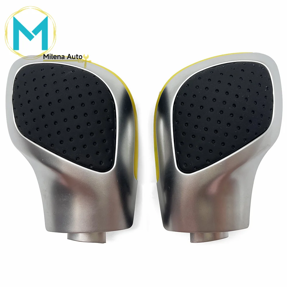 For VW Golf 6 7 R GTI Passat B7 B8 CC R20 Jetta MK6 GLI DSG Gear Shift Knob Chrome With Leather Side Cover