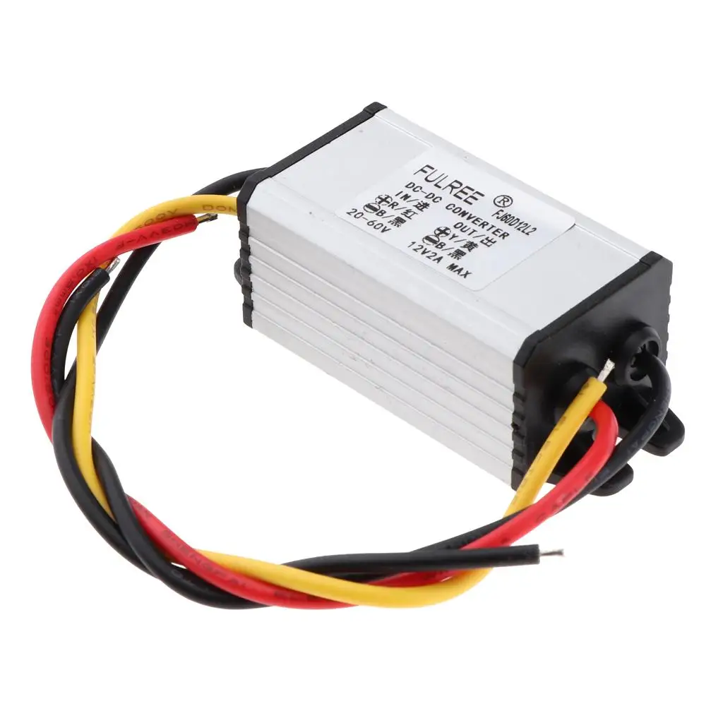 

Понижающий модуль преобразователя постоянного тока в постоянный 20-60 В в 12 В, 2 А, 24 Вт, понижающий регулятор напряжения