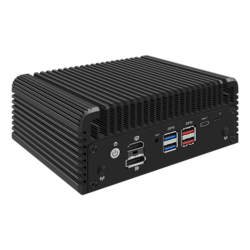 12. Gen bezwachlarzowe podwójne miedziane rozpraszanie ciepła Mini PC Core i7 1265U Pentium Gold 8505 6x i226-V urządzenie zapory sieciowej Proxmox