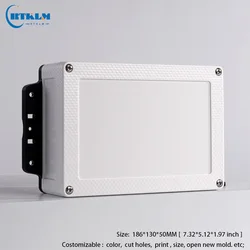 Waterproof Outdoor Plastic Box Plastic Enclosure Waterproof Power Electrical Junction Box Distribution Box 186*130*50mm