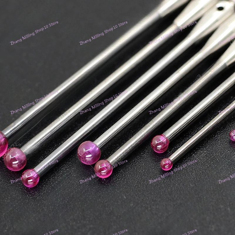 CMM Touch Probe Stylus 0.5-6mm Dia Ruby Ball Tungsten Carbide Stem M3 Tool Touch Probe Three Coordinate Probe Stylus