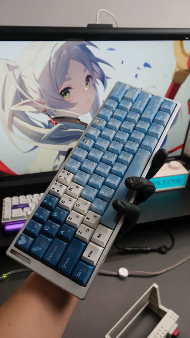 RAKKA 60 V2 ATLAS Fully Built Custom Keyboard, 60% Hall Effect Magnetic Gaming Keyboard, Plug and Play Finished Keyboard