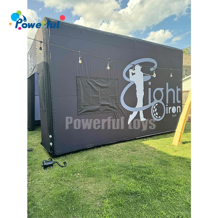 

Portable Inflatable Golf Simulator Enclosure Tent With Movie Screen for Indoor and Outdoor
