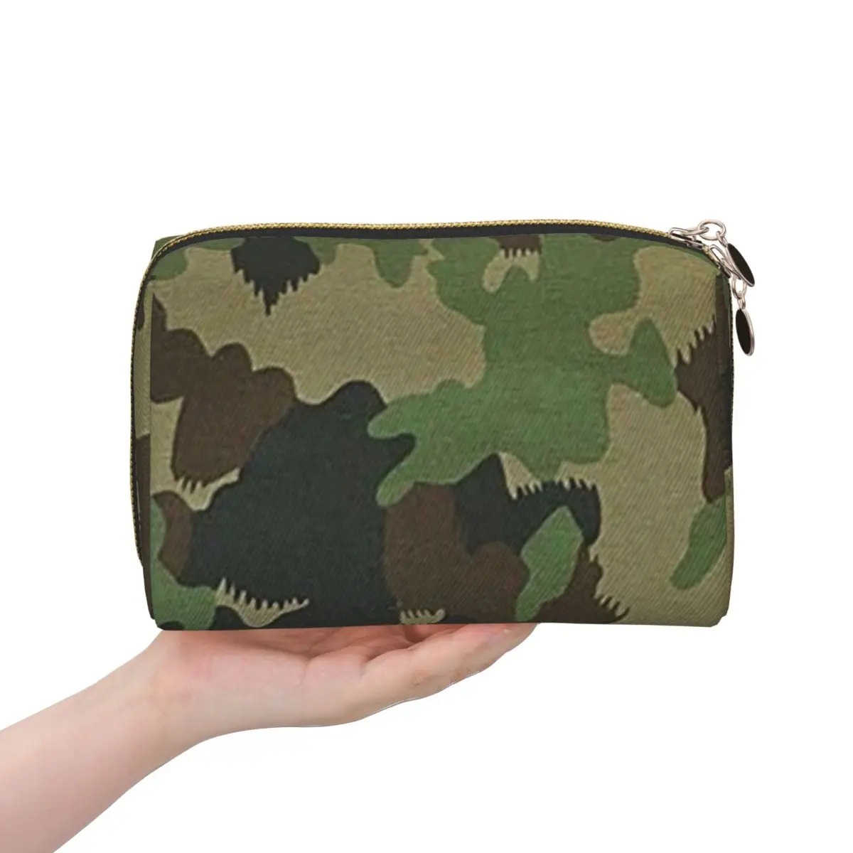 TAZ 90 Swiss Camo Military Tactical Gear Army Camouflage Women Cosmetic Bags Travel Makeup Organizer Pouch Toiletry Storage