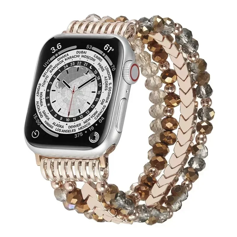 Jewelry+Alloy Metal Strap For Apple Watch Band 46mm 45mm 44mm 41mm 42mm 40mm 49mm Women Wristband iWatch 11 10 9 8 7 6 5 4 SE3