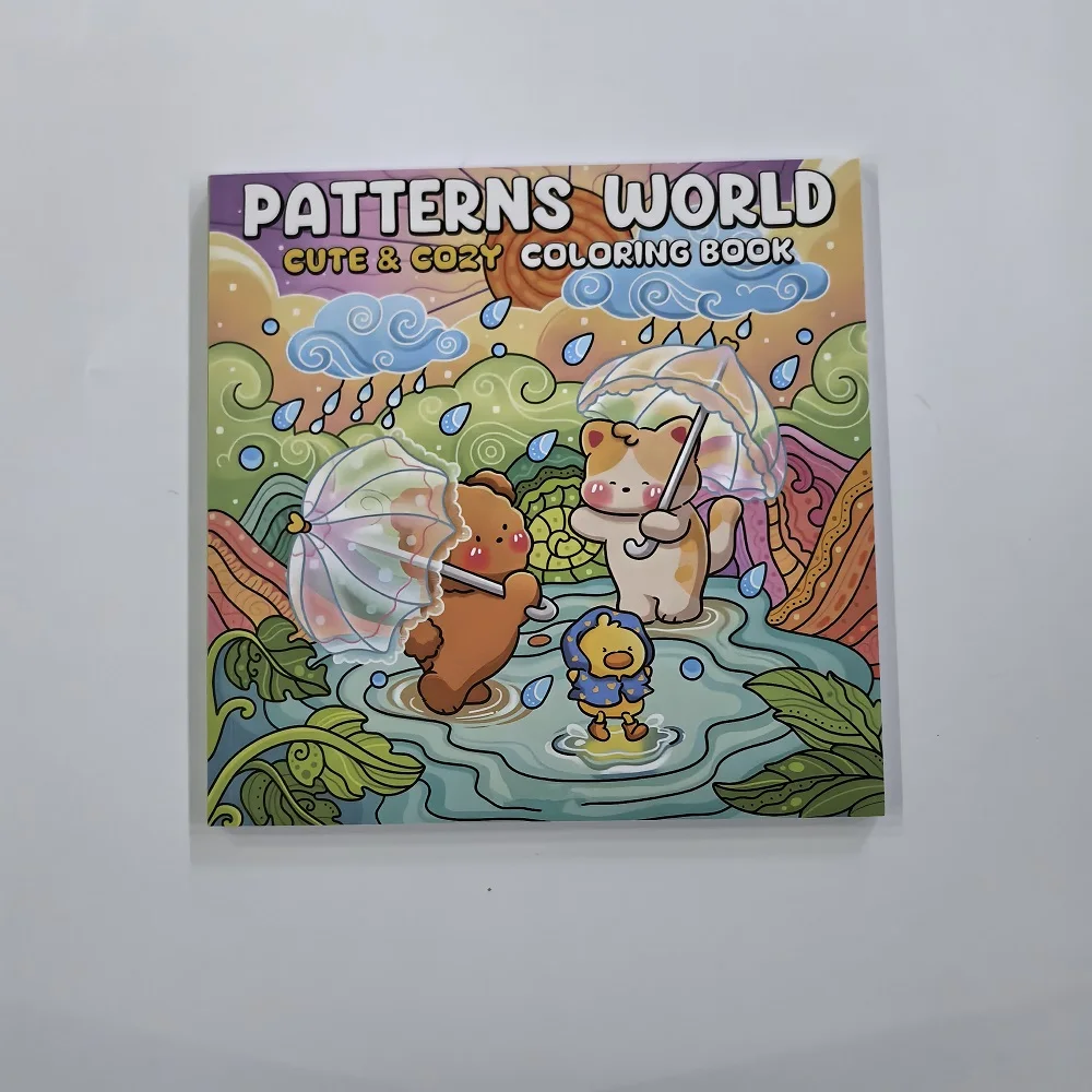 Patterns World Cute & Cozy Coloring Book for Adults Cute Drawing Book Perfect Gift for Christmas Party and Birthday