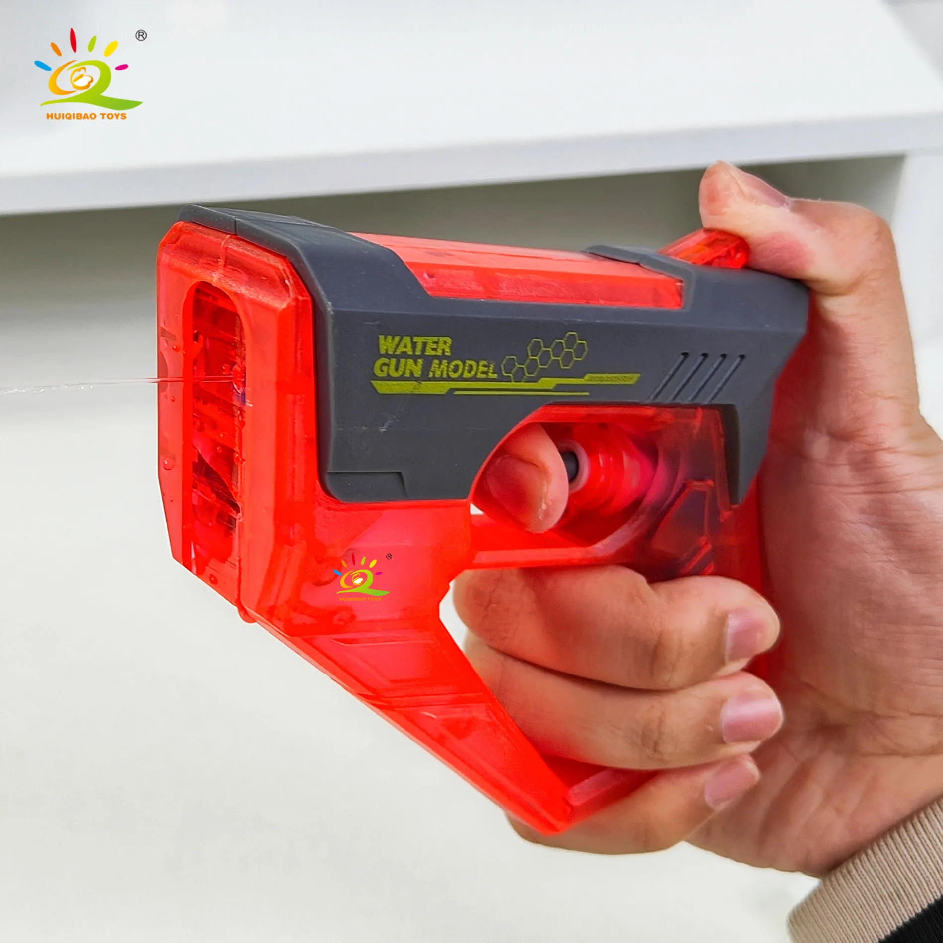 New children's cartoon mechanical toy water gun summer outdoor beach party swimming play water play essential water gun toys