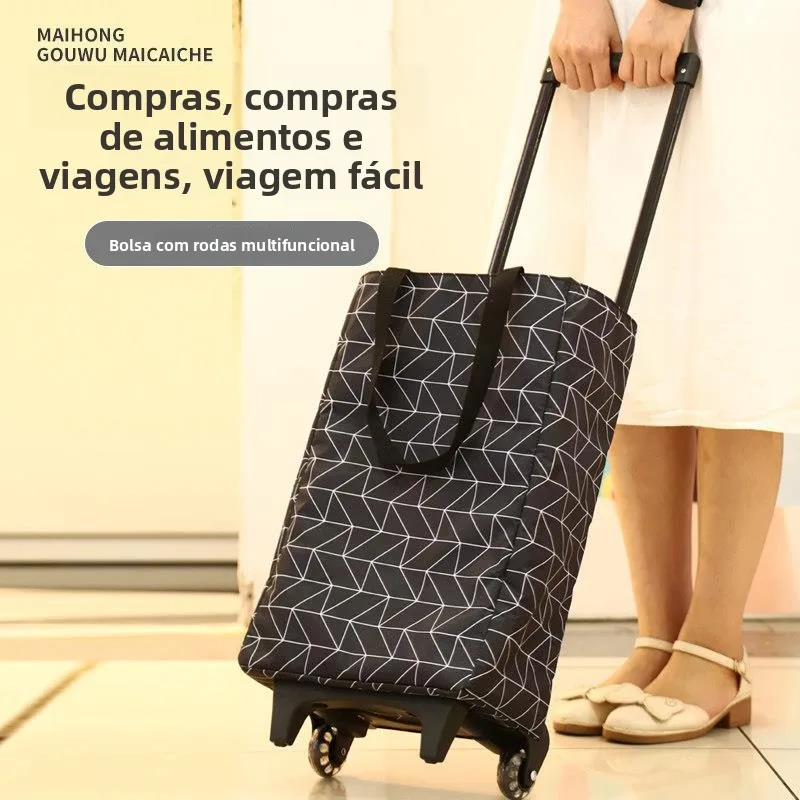 portable-picnic-shopping-cart-hand-pulling-bar-cart-stacking-convenient-vegetable-buying-cart-oxford-cloth-steel-tube-handle