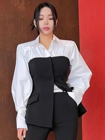 패치워크 셔츠 긴팔 여성용 패치워크 셔츠 긴팔 여성용 긴팔 셔츠 여성용 패치워크 셔츠 패치워크 긴팔 여성용 셔츠 셔츠