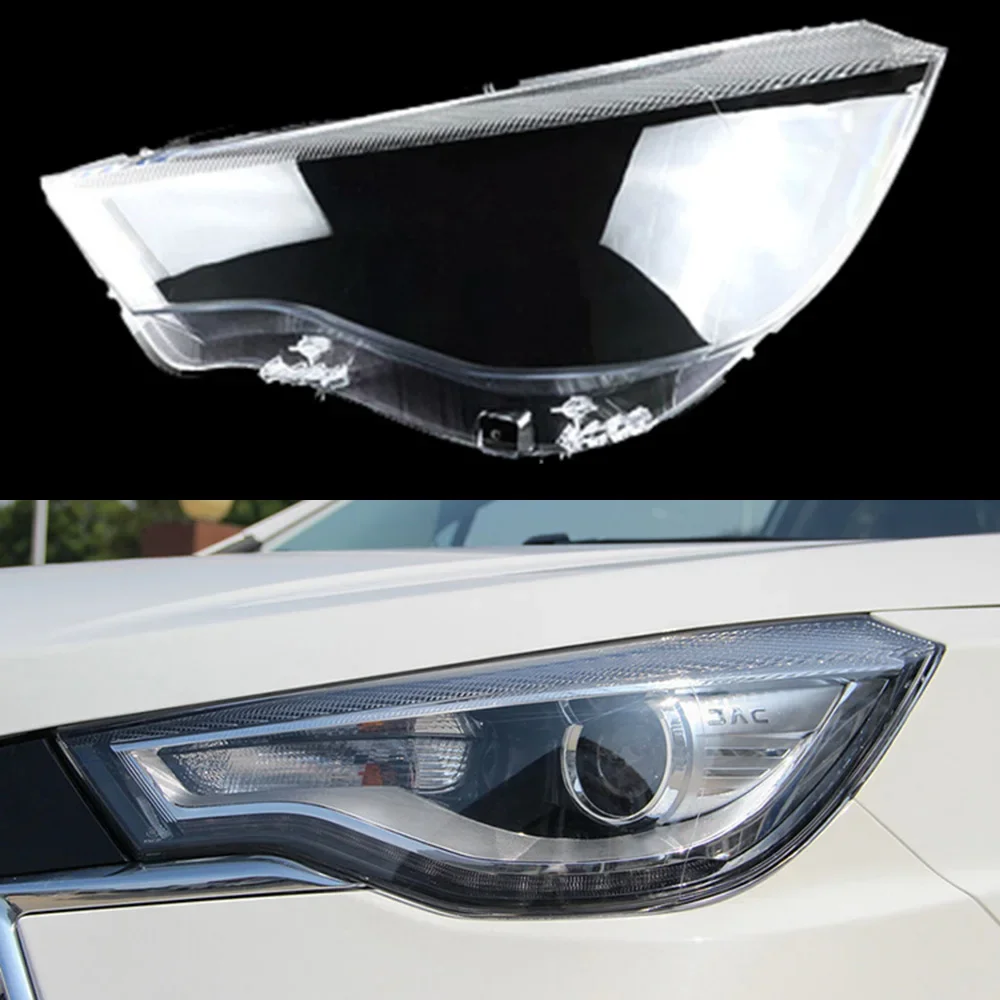 For Jac Refine S3 Head Lamp Light Case Car Front Headlight Lens Cover Lampshade Glass Lampcover Caps Headlamp Shell 2017 2018