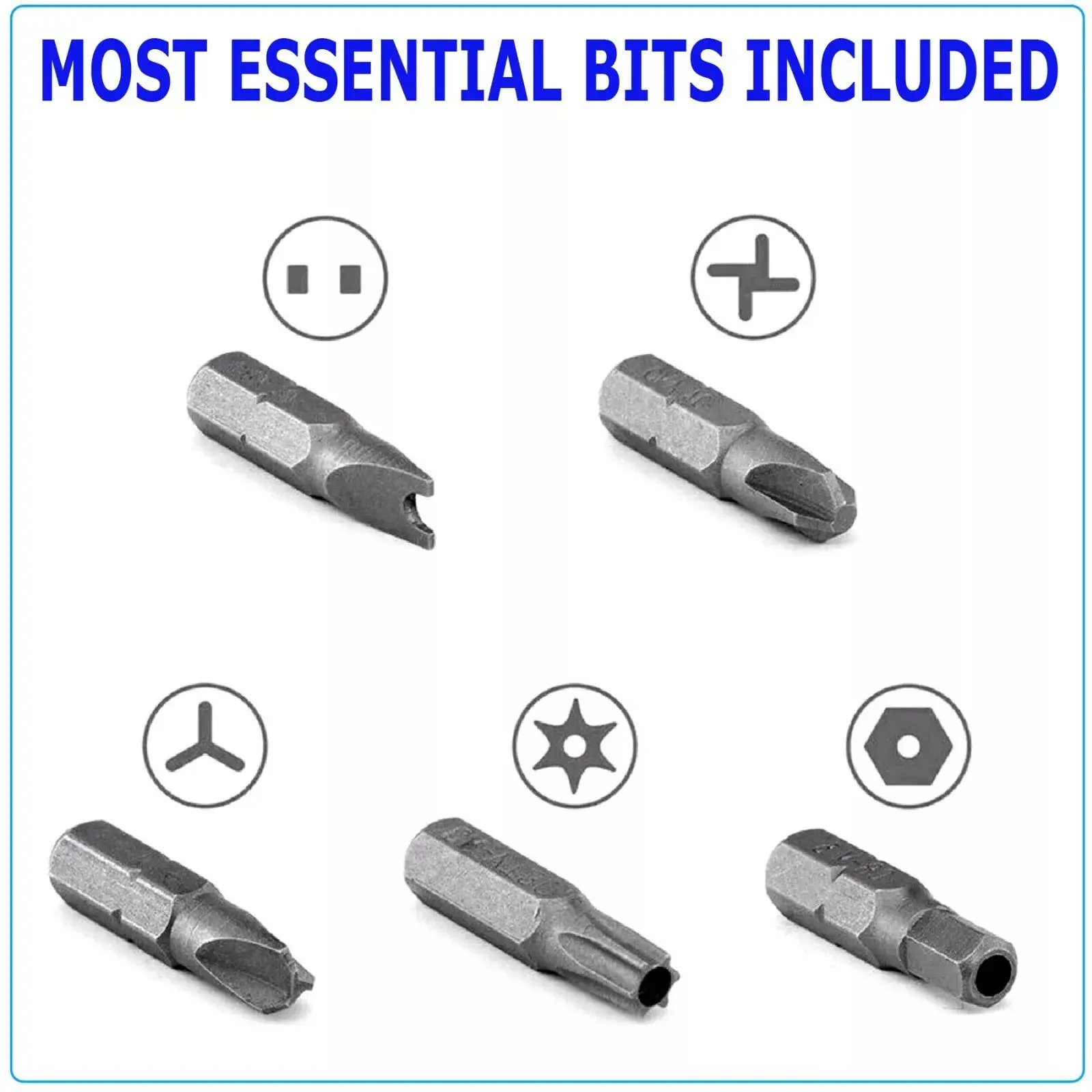 33 Torx Bit Set Tamper Proof Security Torq Hex Star Spanner Tri Wing Screwdriver