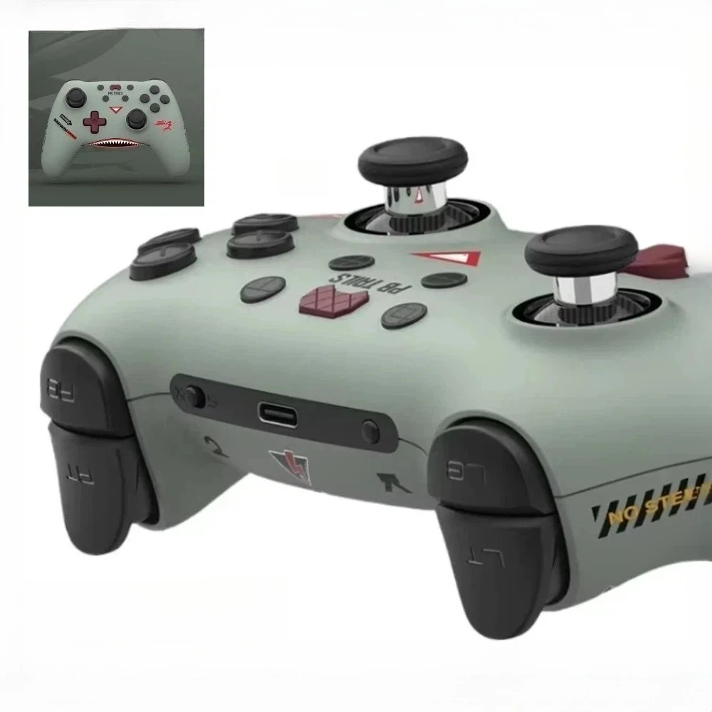 PB TAILS CRUSH&Flying Tigers Gaming Controller Limited Edition TMR Joysticks Hall Triggers RGB Bluetooth Gamepads for Switch2/PC