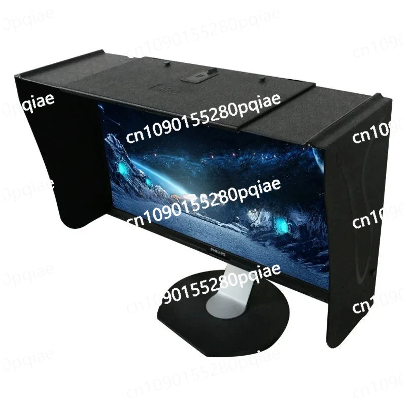 Computer Monitor Hood Desktop 17-27-Inch 41-66cm Width Sun Visor Printing and Repairing Design