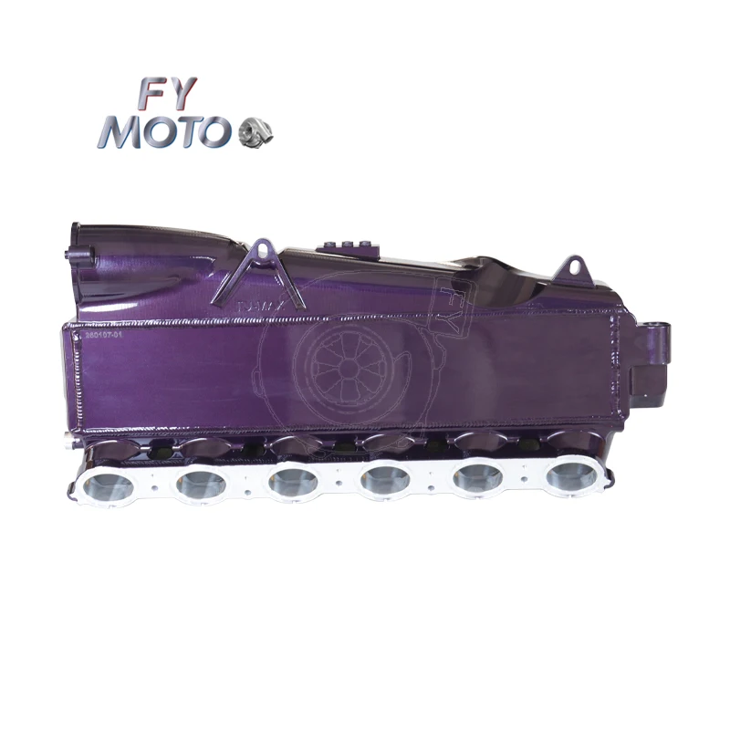 Custom Purple CNC Billet Endtank EVO MAX CORE Gen 2 B58 Charge Air Cooler Intake Manifold For M340i B58 G20/G29 A90 3.0T 2020+