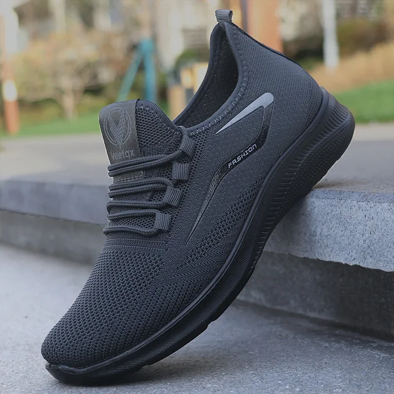 Men Casual Sports Shoes Spring Fashion Flyweave Men Casual Shoes Breathable Mesh Versatile Casual Sports Shoes for Men