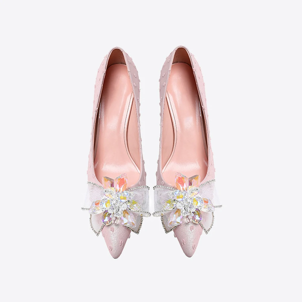

2pcs Jewelry Shoe Brooches Crystal Glass Clip Fashion Shoes Clip Bowknot Decoration DIY Shoes Accessories Gifts