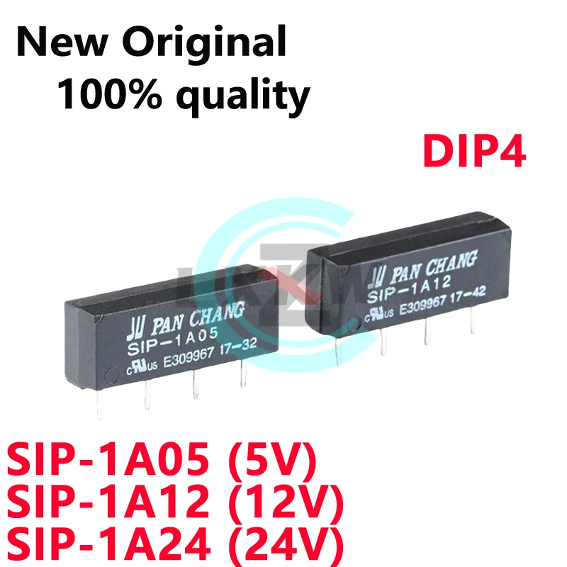 5/PCS New Original SIP-1A05 5V SIP-1A12 12V SIP-1A24 24V 4-pin micro reed switch relay In Stock