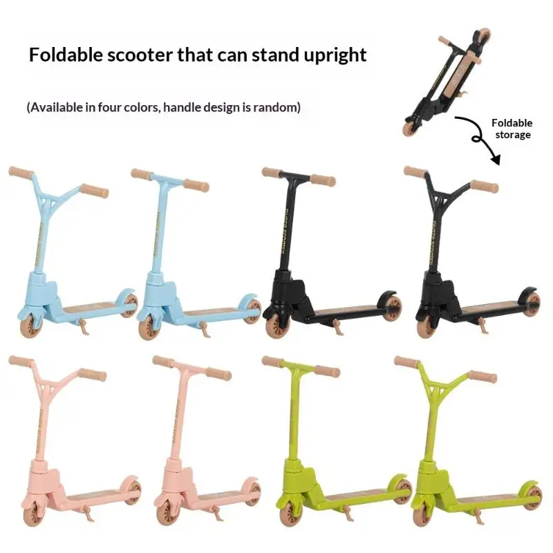 1Pcs Desktop Skateboard Toy Car Standing Folding Finger Scooter Children Fingertip Pedal Vitality Car