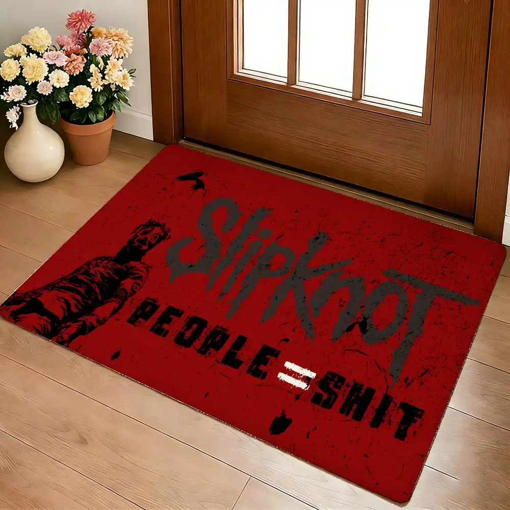 Band S-slipknot-S Classic Popular Long Floor Mat Cozy Flannel Soft Thick Non-Slip Mat For Living Room Bedroom Kitchen Decor Rugs