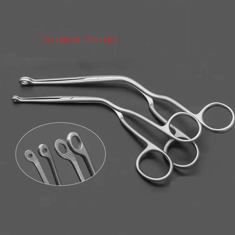 Laryngeal instruments - Fish bones, fish bones, throat forceps, throat foreign body forceps, indirect throat forceps, facial fea