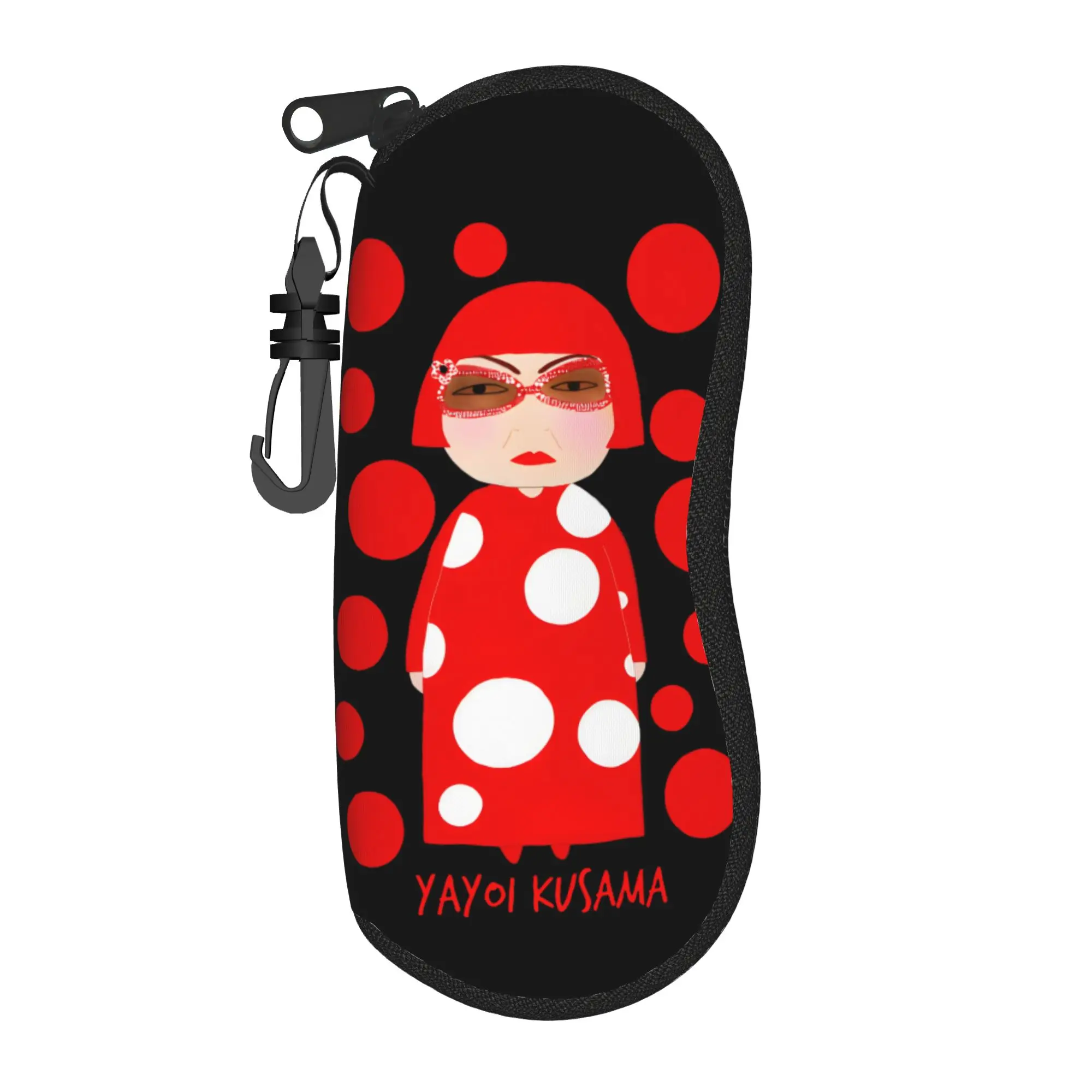 Yayoi Kusama Glasses Case Cover  Outdoor Sunglasses Pouch For Men Women Cute Eyewear Organizer Custom Eyeglass Protector
