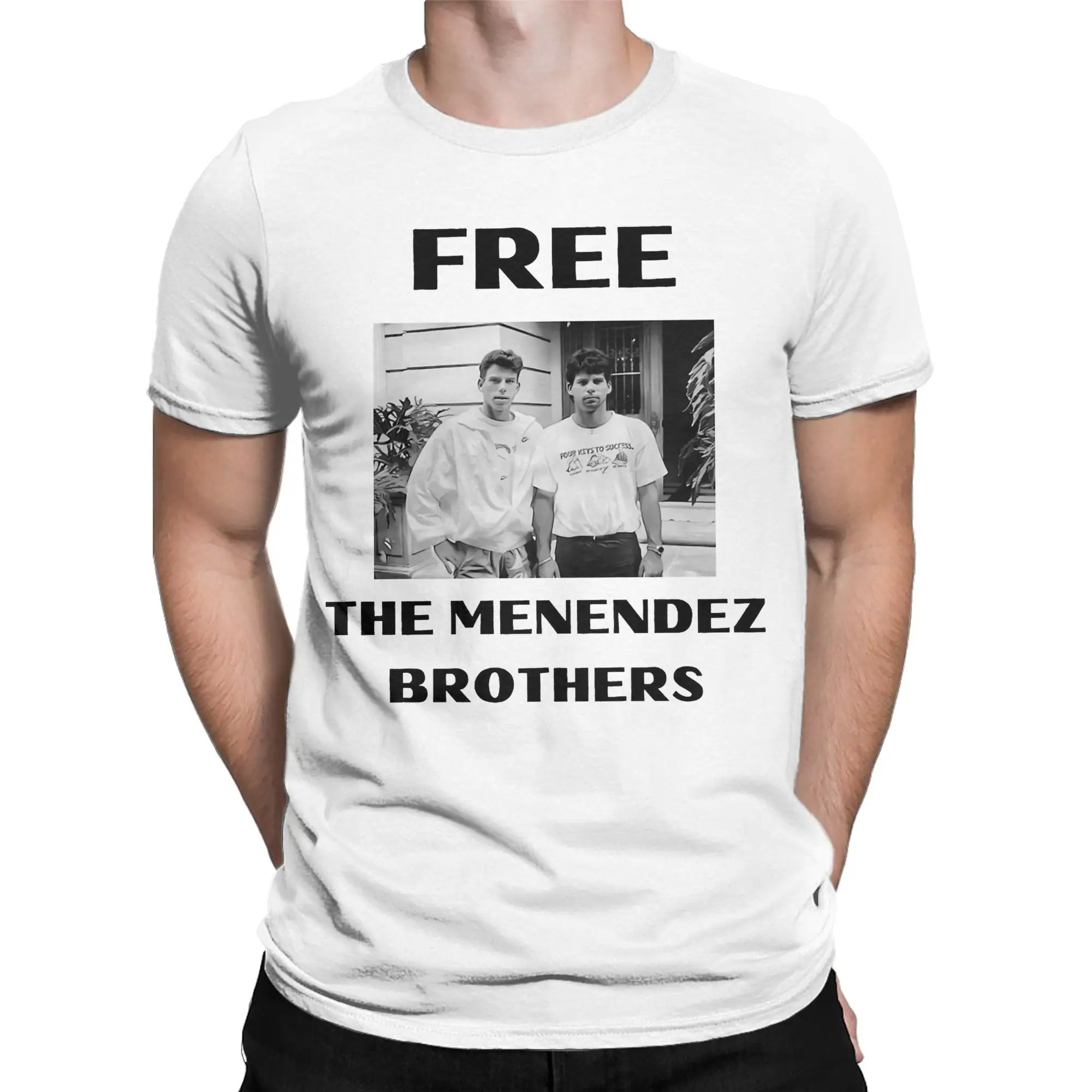 Men Women Graphic Printed Free The Menendez Brothers T Shirt Tee Pure Cotton  T-shirts Clothing