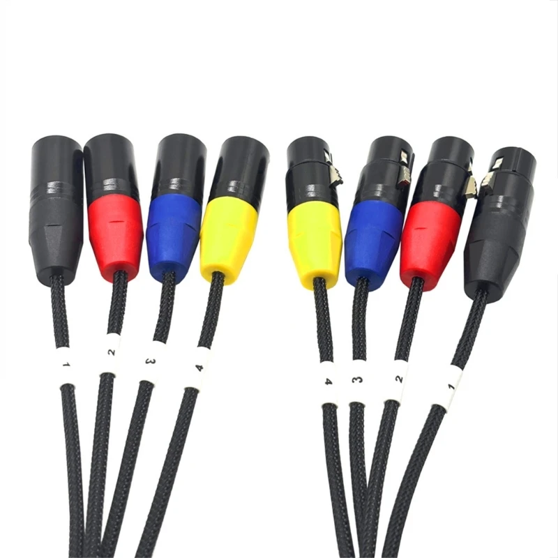 Multicore 4Pin Auditory Line Braided Flexible Setups Live Performs 77JC