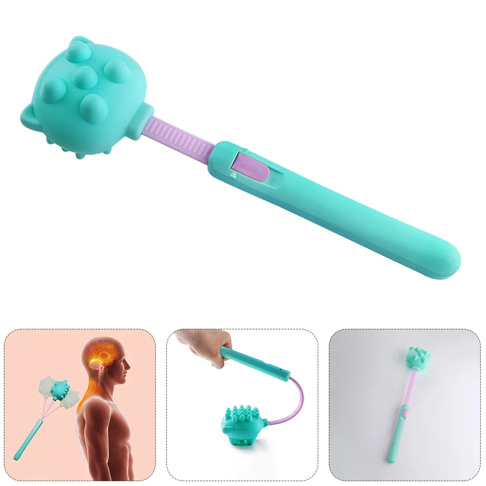 مطرقة تدليك محمولة مريحة بمقبض طويل مدلك الجسم للظهر والرقبة والكتف أداة استرخاء العضلات هدية التقاعد #6