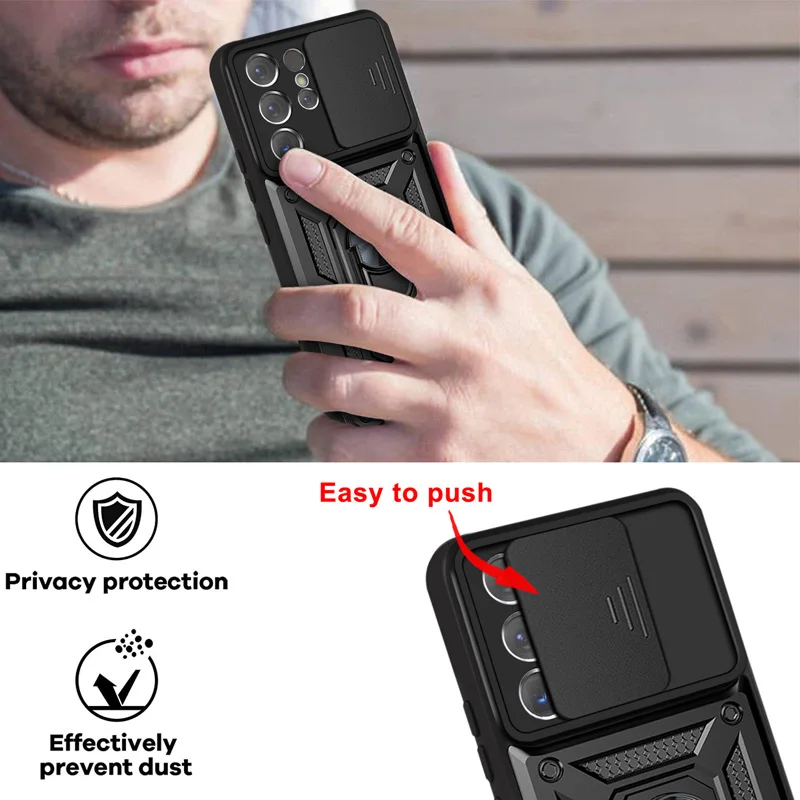 Shockproof Armor Case For Samsung Galaxy S22 S21 S20 Ultra Plus S21FE S20FE Camera Lens Protection Fundas For Galaxy Note20Ultra image 2