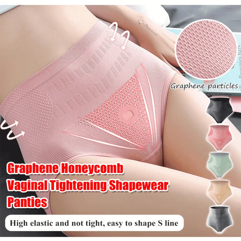 

Veimia Seamless High Waist Panties Women's Moisture Transferring Antibacterial Bottom Crotch Hip Lifting and Tummy Tightening