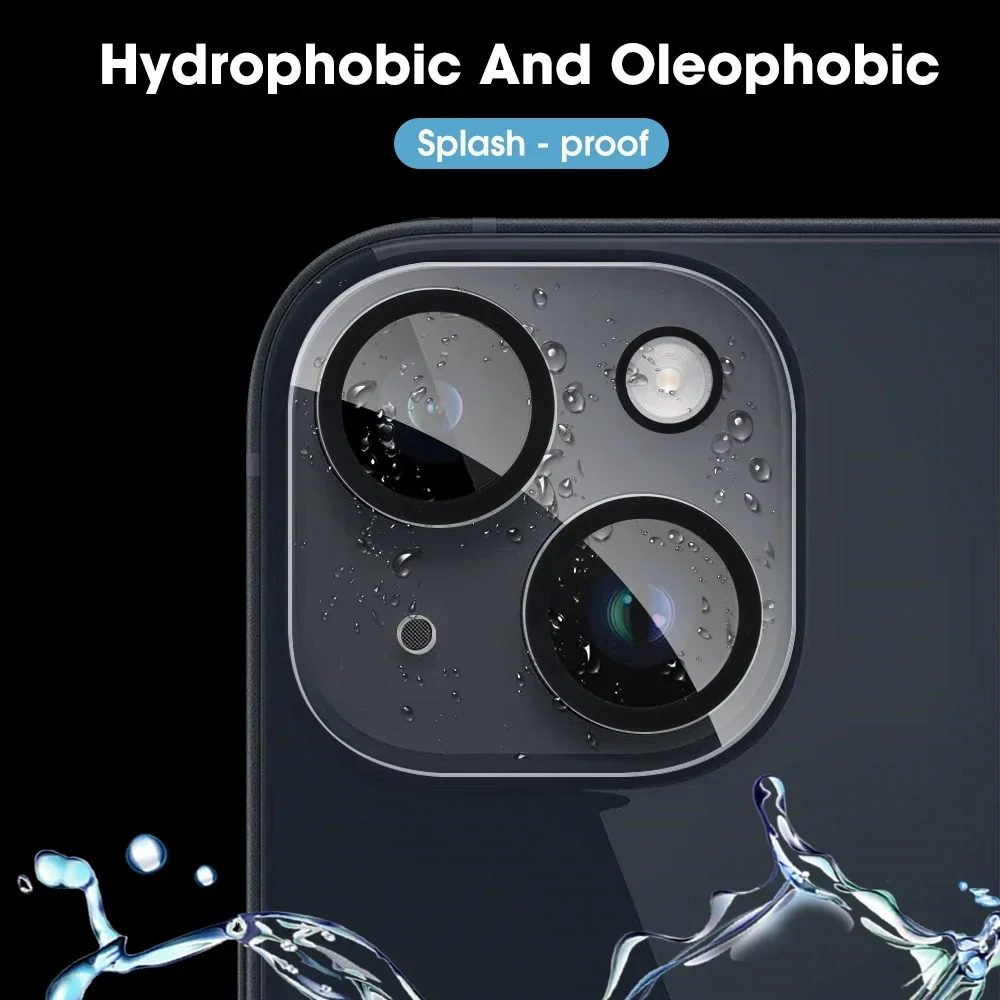 1-5Pcs Tempered Glass for iPhone 18 17 16 15 14 13 Pro Max Plus Camera Lens Protector Black Circle Protective Lens Film Cover