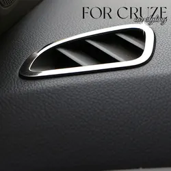 Stainless Steel Car Interior Air Conditioning Vent Trim Cover Sticker for Chevrolet Cruze 2009 - 2012 2013 2014 2015