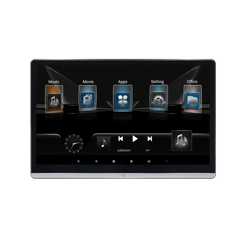 14 Inch Universal 720p WIFI USB Mirror Link 4+64g Android 12 Car TV Video Touch Screen Headrest 4k Multimedia