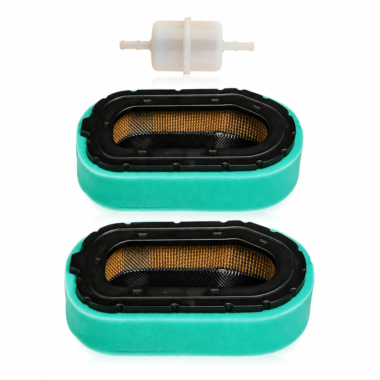 For Kohler CH1000 CH940 CH960 CH980 ECH940 ECH980 33-40HP 17-20KW Air Filter Fuel Filter Kit 2PCS Replaces 6208304S 6208301S
