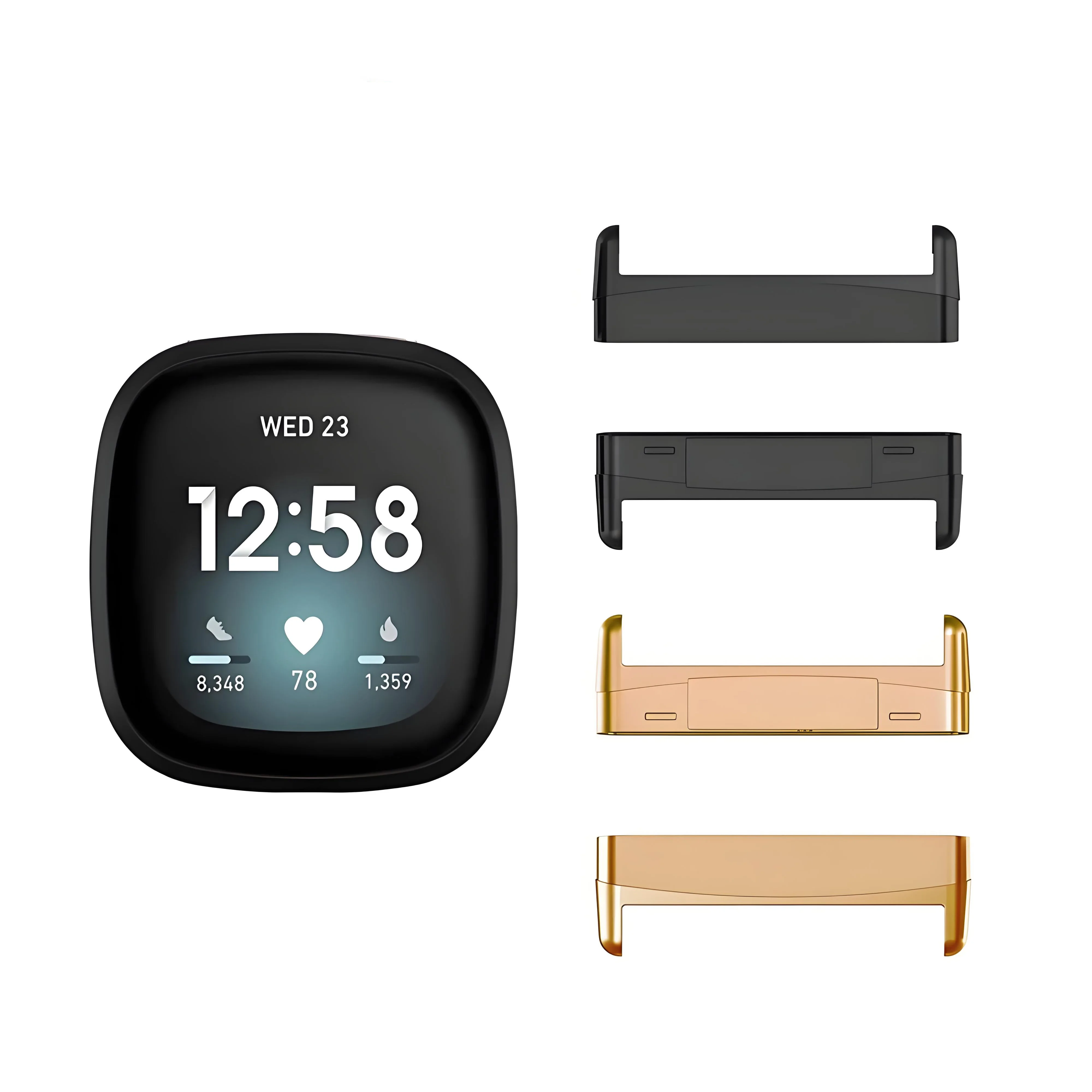 1 Pair Suitable for Fitbit Versa3/4 Strap Connector Smart Watch Adapter Watch Accessories