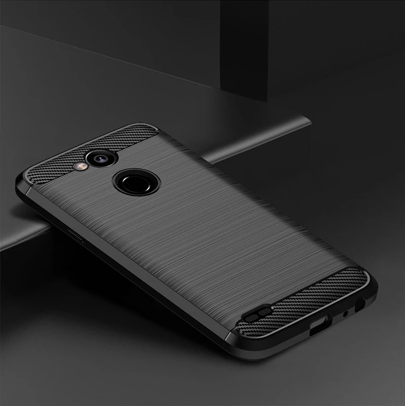 Silicone Case for LG X5 2018 K10 Power Shockproof Carbon Fiber Phone Cover for lg x power 2 LG X Power3 Soft TPU Cases