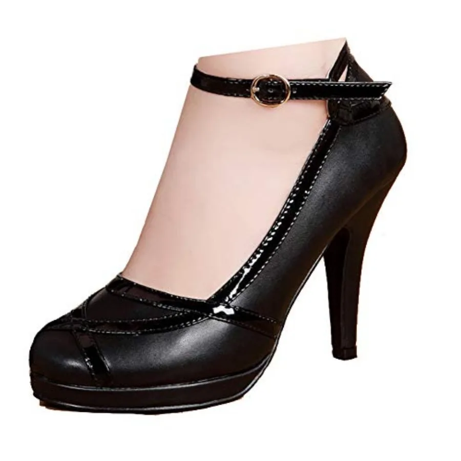 

getmorebeauty Women's Vintage Retro Ankle Strappy Buckle Dress High Heels