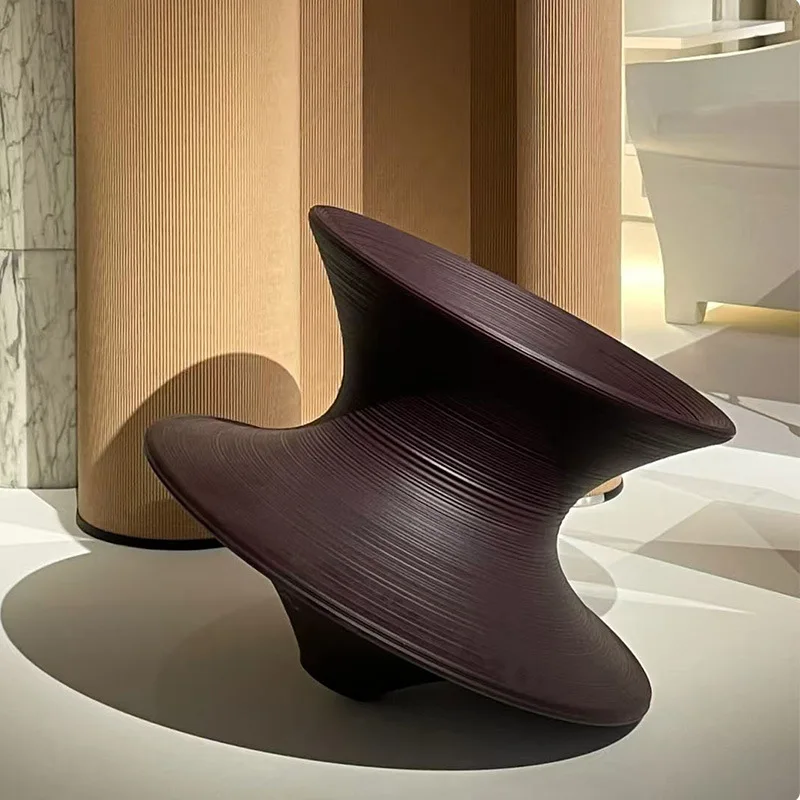 

FRP seat Outdoor stool Special-shaped rest bench in shopping mall