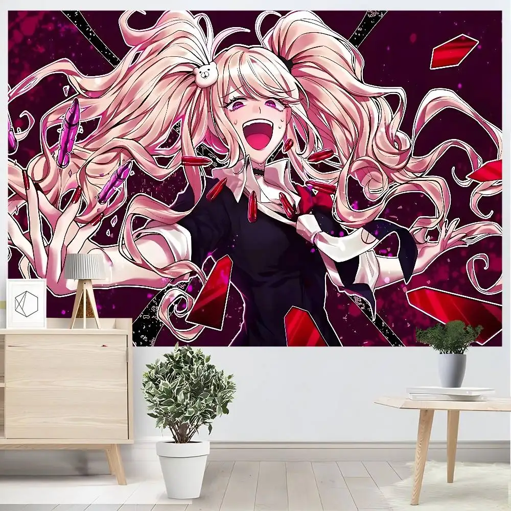 E-Enoshima-Junko موضوع حفلة خلفية القماش للفتيات زينة عيد ميلاد خلفية لالتقاط الصور