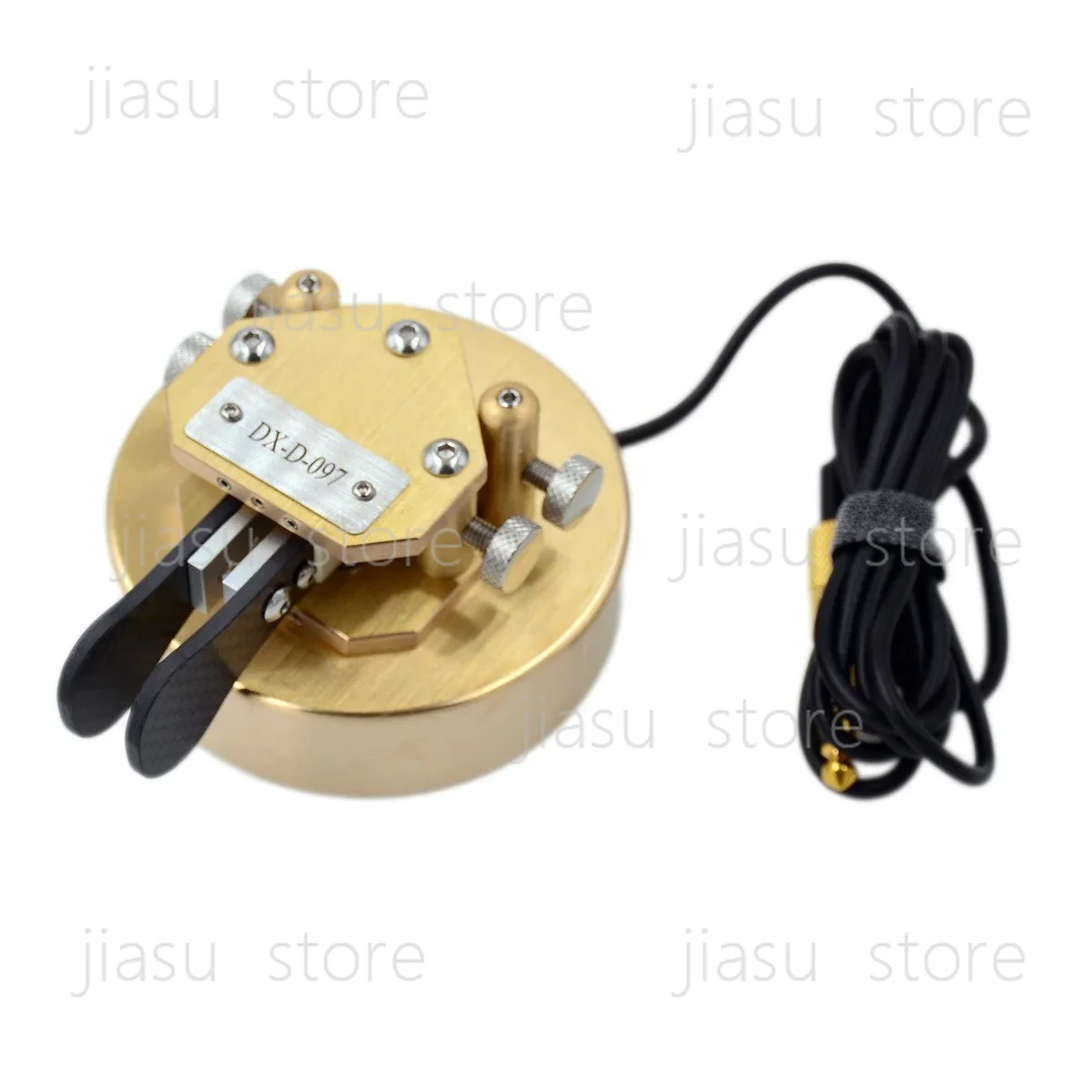 Code Keyer Single Double Lever Paddle Semi-automatic Heavy Pure Copper Base BRASS Telegraph CW Keys Customized Call Signs