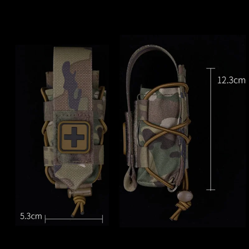 حامل عاصبة مولي IFAK TQ حامل الحقيبة الطبية التكتيكية الحافظة الإسعافات الأولية عبر التصحيح/الحبل العنقي مع عاصبة