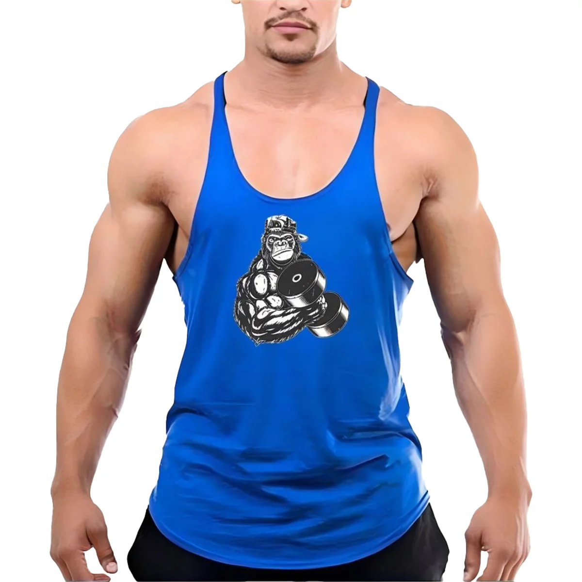 

Trendy men's bodybuilding stringer tank tops cotton personalized sleeveless sportswear new gym fashion tops