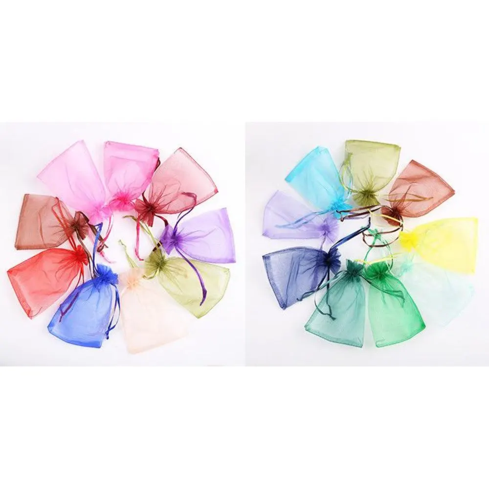 10/20/50/100 Organza Gift Bags - 9 x12 CM (Choose Color)  Keep Souvenirs Baby Tea Wedding