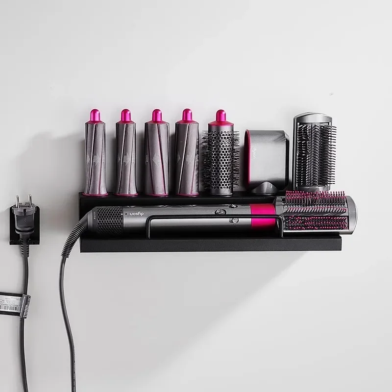 

Настенное крепление для ванной комнаты, органайзер для хранения, кронштейн, подставка с клейким феном, аксессуары для щипцов для завивки волос, держатель без дрели, Airwrap