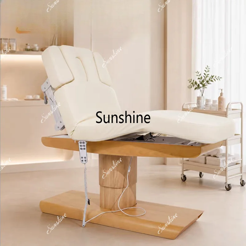Beauty salon electric special multi-functional lifting heating physiotherapy massage bed